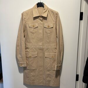 Theory Cotton Trench Coat. Size P.